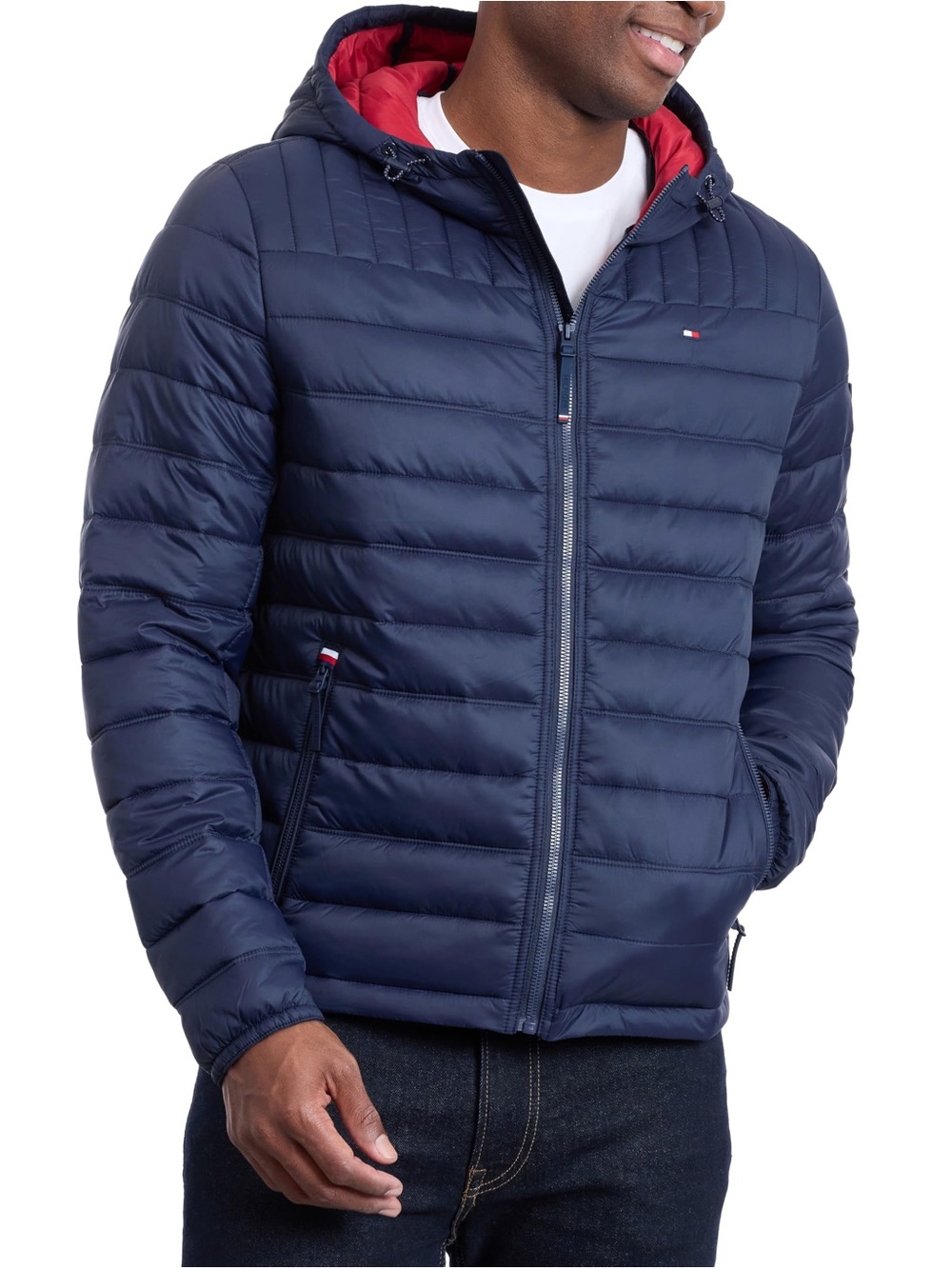Tommy Hilfiger Men's Classic Hooded Puffer Jacket Size M NEW - Picture 5 of 9